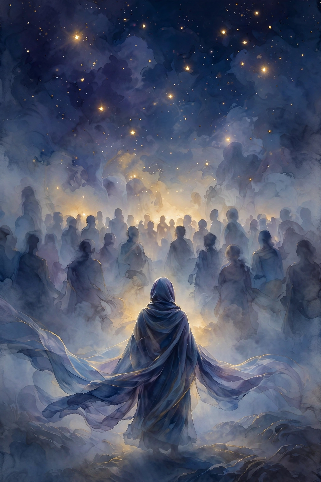 Illustration of the dream of being naked in public