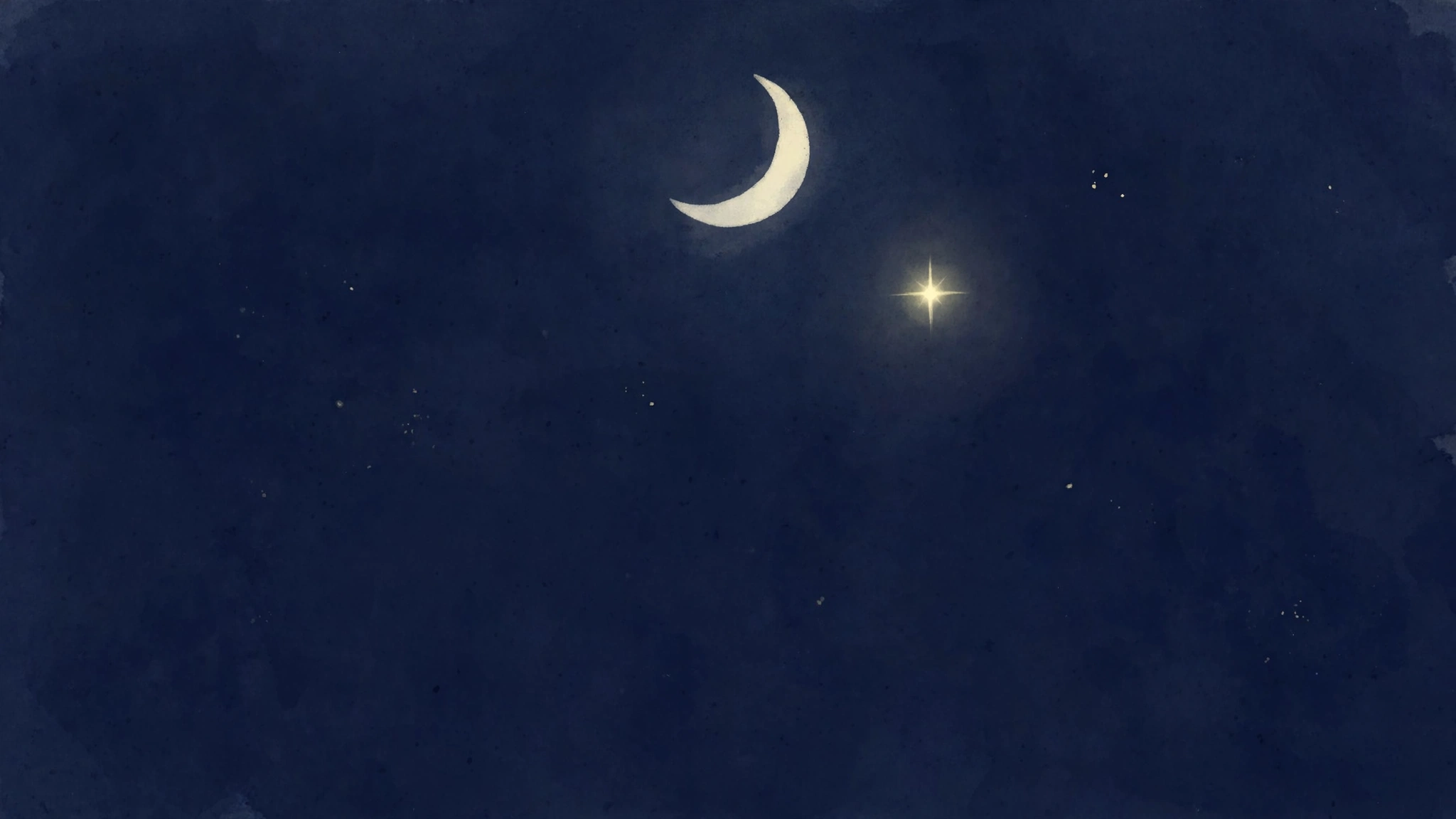 Crescent moon and a single bright star in the night sky, featured image for dreaming of someone who died