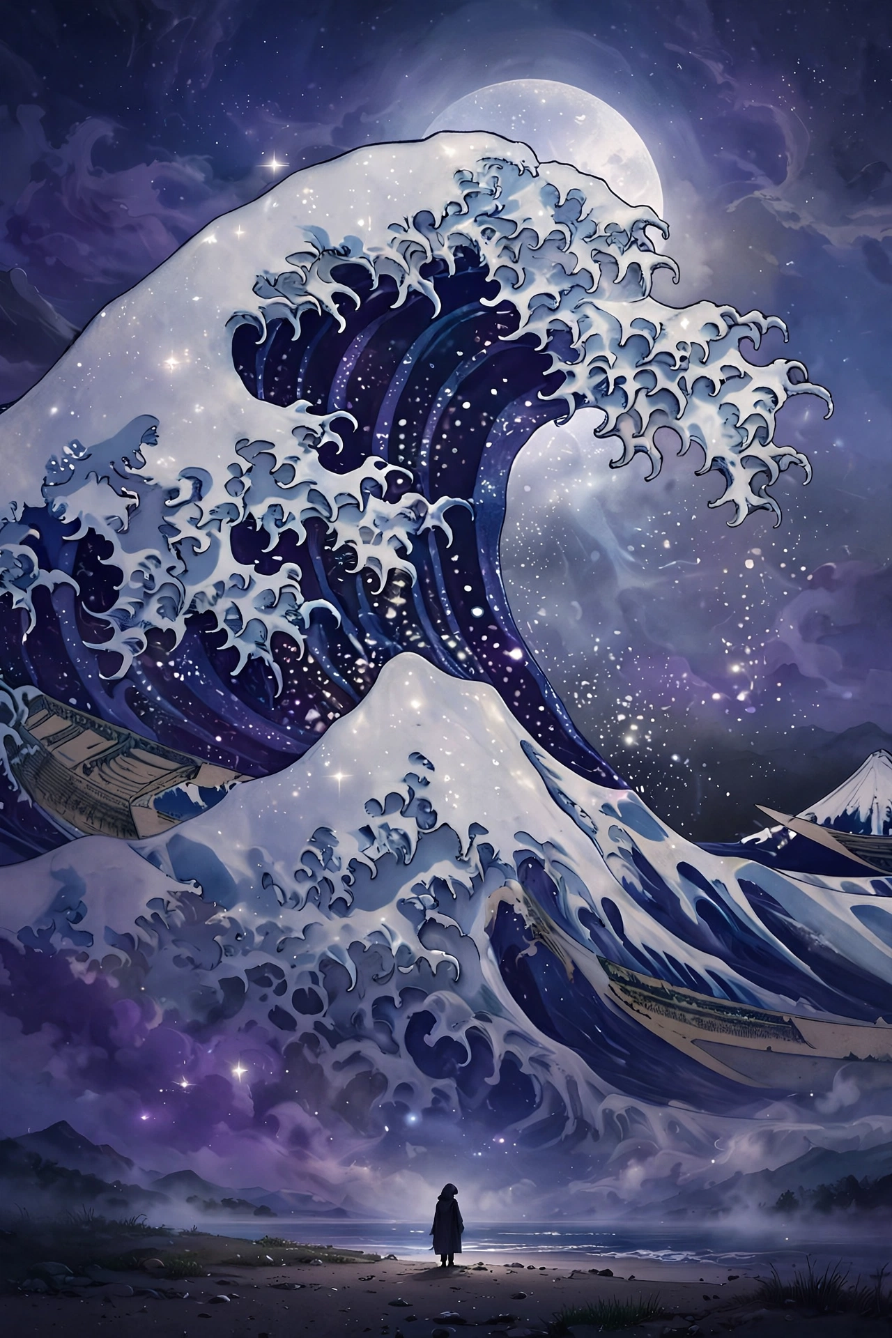 Dreaming about a tidal wave: meaning illustration
